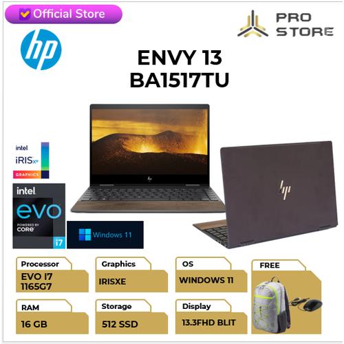 Gambar HP ENVY 13 BA1517TU EVO I7 1165G7 16GB 512SSD IRISXE W11+OHS BLIT 2YR - BLACK WOOD dari ProStoreComputer Jakarta Utara Tokopedia