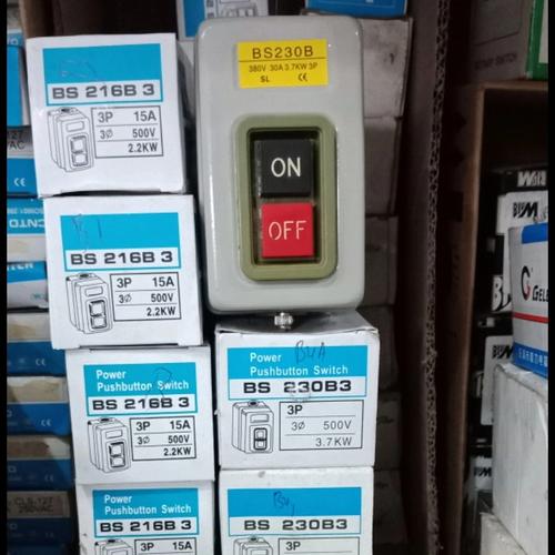 Jual Push Button Switch Saklar Mesin On Off 3 Phase ac 220V 500V 30A,3 ...
