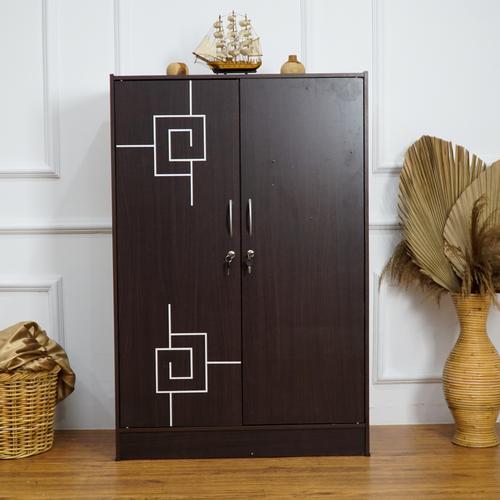 Gambar Lemari kayu Pakaian Anak Gantungan minimalis BL SONOMA OAK - full putih dari oke store shop Jakarta Barat Tokopedia