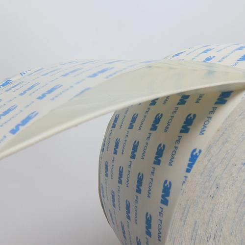 Jual Double tape 3m PE foam putih lembaran size 21cm x 30cm Kab