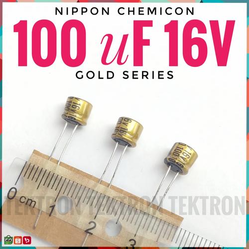 NPPON CHEM-CON AKG Seres 100uF/16V 5x11mm 105℃ Audo Electrolytc