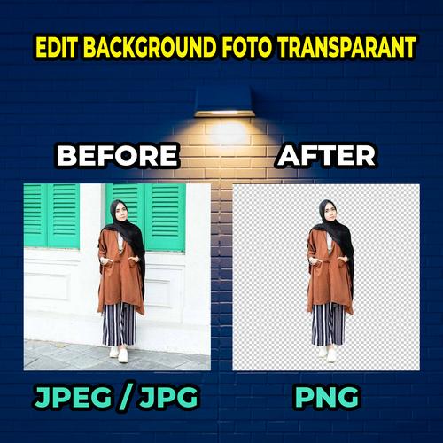 Jual Edit Background Foto JPEG / JPG Jadi Transparant PNG Kota Depok