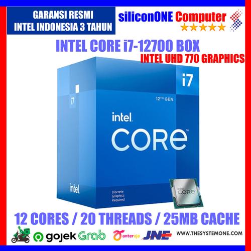 Gambar Intel Processor Core i7-12700 BOX 12700 Alder Lake 12th dari silicon ONE Computer Kota Bandung Tokopedia