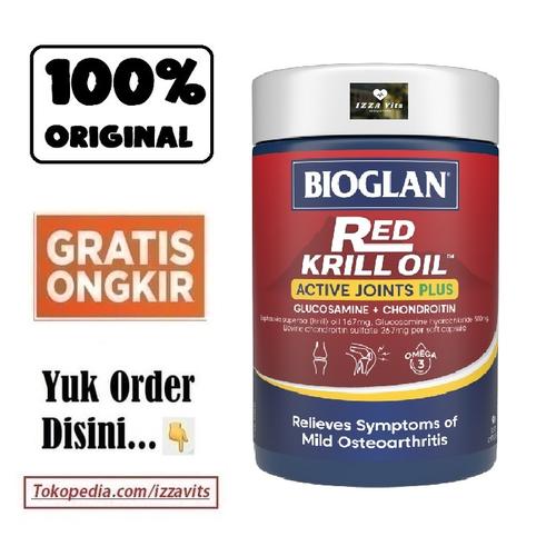 Jual Bioglan Red Krill Oil Active Joints Plus isi 90 Nyeri Sendi Kril