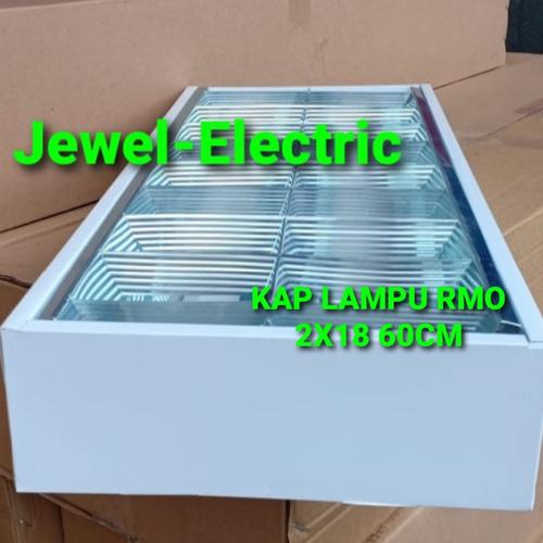 Jual Kap Lampu RMO 2X18/RM Outbow 2x8w Housing TL Neon LED 60CM Tempel ...