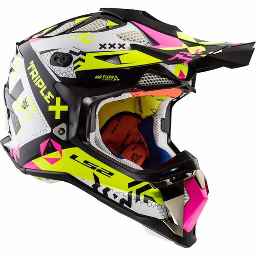 LS2 MX470 SUBVERTER TRIPLEX BLACK PINK 