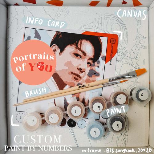 Jual KPOP Paint by Numbers Kit (BTS EXO NCT GOT7 Seventeen Stray Kids ...