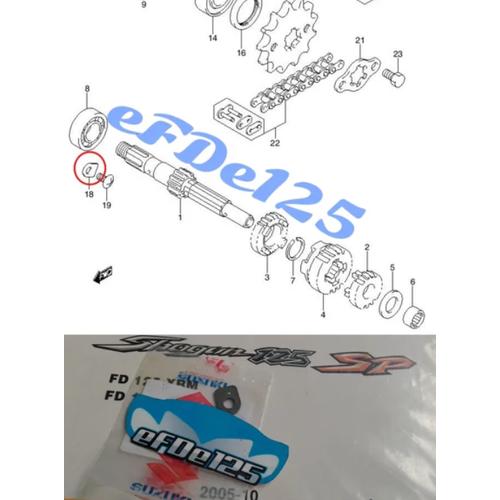Jual Plat Penahan Bearing As Rasio Shogun Arashi Smash Axelo Titan ...