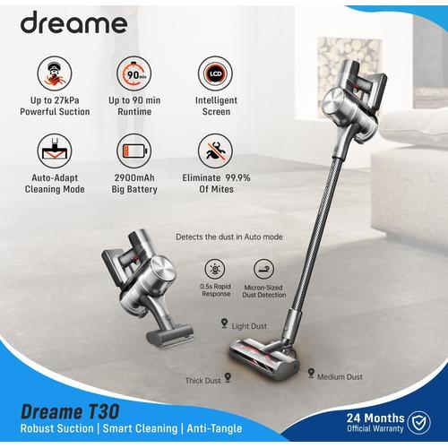 Jual Dreame T30 Handheld Cordless Vacuum Cleaner 27kPa Penyedot Debu -  Jakarta Timur - DPRINCE JAKARTA TIMUR | Tokopedia
