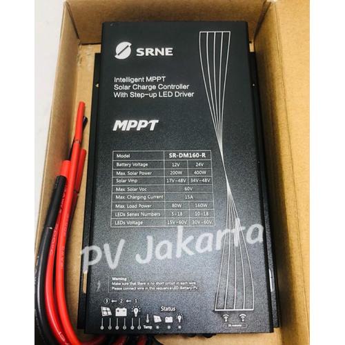 Jual SRNE MPPT SR-DM160-R 15A Solar Charge Controller + LED Driver (PJU ...