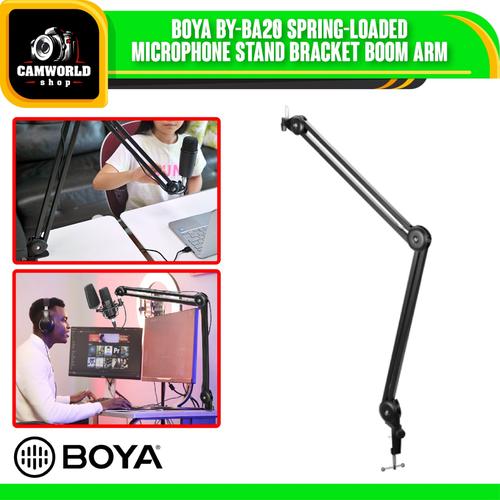 Jual Boya BY-BA20 Spring-Loaded Microphone Stand Bracket Boom Arm ...