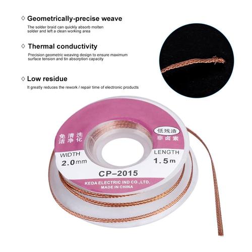 Jual SOLDER WICK Desoldering Braid Wire Pita Soldering Pembersih Timah