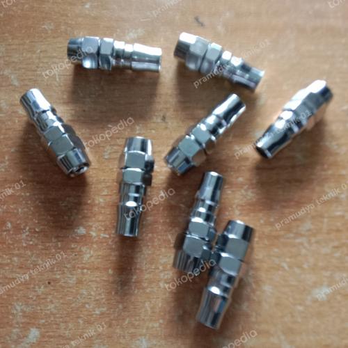 Jual quick coupler / kopler pp20 sambungan selang kompresor recoi 8x5mm ...