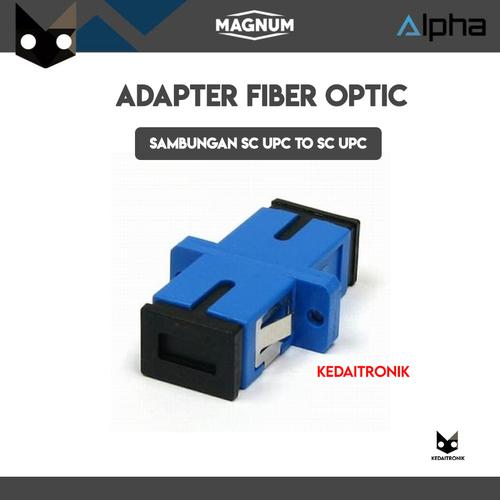 Jual Adapter Fiber Optic SC UPC to SC UPC Connector Adaptor Sambungan ...