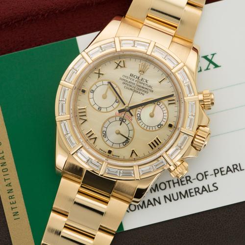 Jual Rolex Daytona Baguette Diamond Watch Ref. 116568 - Kota Medan - Luxury  Life Indonesia | Tokopedia