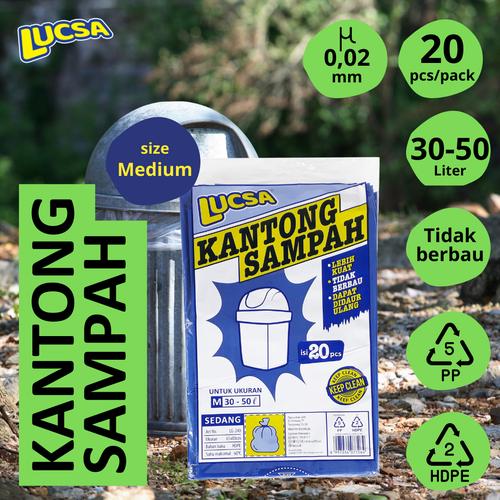 Gambar Lucsa Kantong Sampah M 30-50L - Plastik Sampah Bin Liner Garbage Bag dari Lucsa Indonesia Jakarta Barat Tokopedia