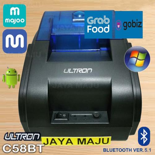 Gambar PRINTER KASIR/PPOB THERMAL 58MM ULTRON CX-58BT ANDROID (USB+BLUETOOTH) dari JAYA MAJU Kota Yogyakarta Tokopedia