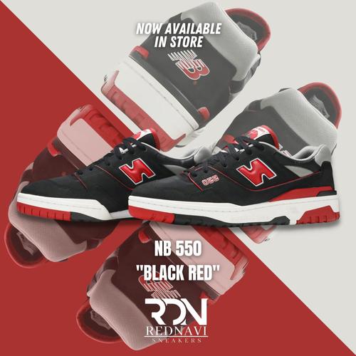 Jual New Balance NB 550 Black Red Original - Jakarta Barat - Rednavi  Sneakers | Tokopedia
