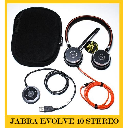 Jual JABRA EVOLVE 40 MS/UC STEREO USB-A 