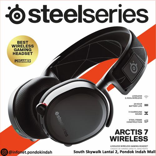 BLACK WIRELESS 7.1 DTS HEADPHONE 