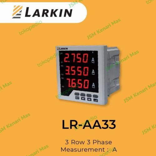 Jual LARKIN LRAA33 Ampere Meter Digital 3Phase 3Row Jakarta Pusat