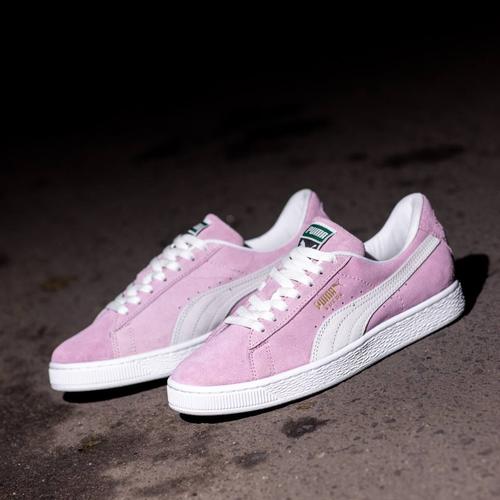 puma suede mono pink