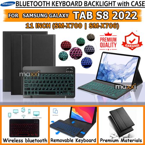 Jual Samsung Tab S8 11" Wifi LTE X700 X706 Keyboard Backlight Backlit