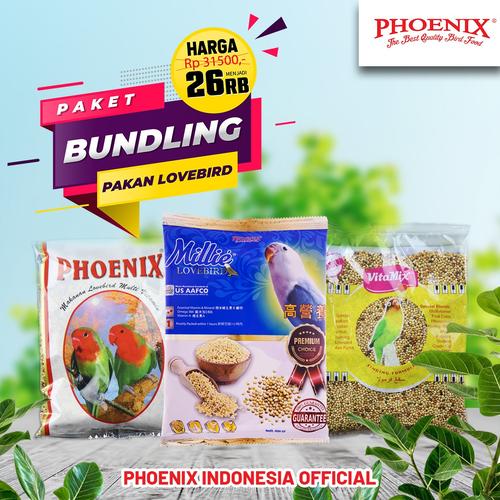 Gambar PAKET LOVEBIRD Bundling Pakan Burung Lovebird Phoenix Pakan Burung dari Phoenix Indonesia Official Kab. Bogor Tokopedia
