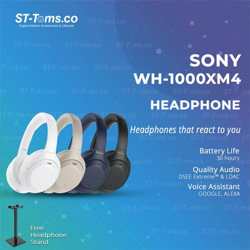 Jual Sony WH 1000XM4 WH-1000XM4 WH1000XM4 Noise Cancelling Headphone -  Hitam - - ST-Toms.co | Tokopedia