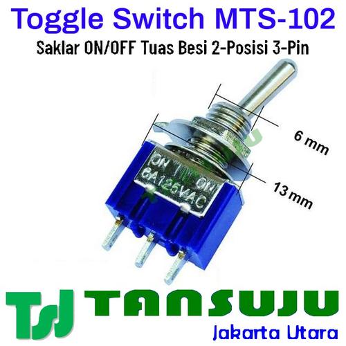 Jual Toggle Switch Saklar Tuas Besi Sakelar On-Off MTS-102 2 Posisi 3 ...