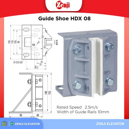 Promo Guide Shoe HDX 08 / Elevator Sparepart / Hand Lift For TRail