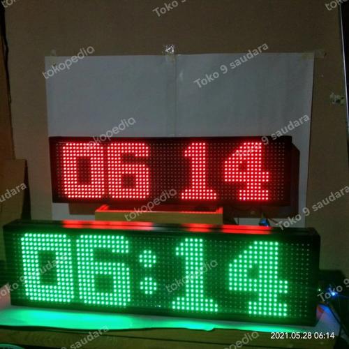 Jual JAM DIgital P10 2 Panel - Merah, INDOOR - Kab. Tangerang - Husna ...