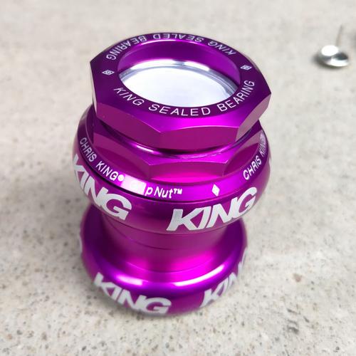 King Dropset Chris King Violet パーツ CHRIS KING NoThreadSet 1-1/8