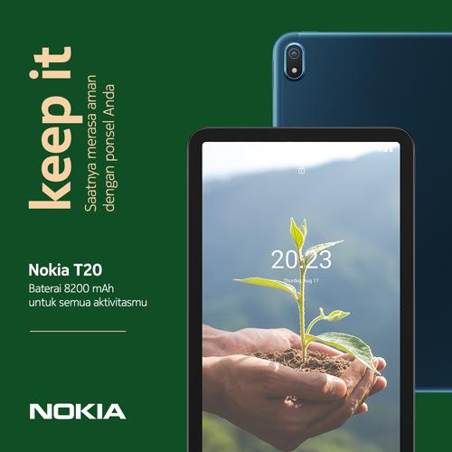 Gambar Nokia T20 WiFi 4/64GB - Blue dari Nokia Mobile Official Jakarta Utara Tokopedia