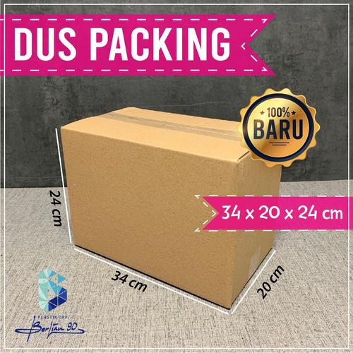 Gambar Dus Packing 34x20x24 Kardus Polos Besar Karton Box Jumbo dari Plastik OPP Berlian 90 Kota Bandung Tokopedia