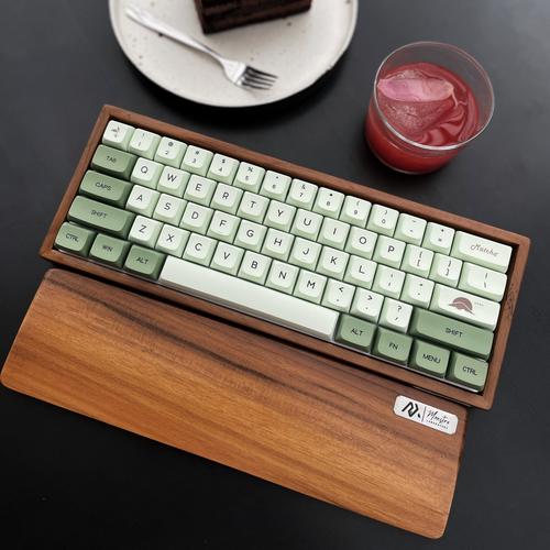 Jual Wooden Case Mechanical Keyboard MAXFIT61 / VX5 PRO JATI PILIHAN