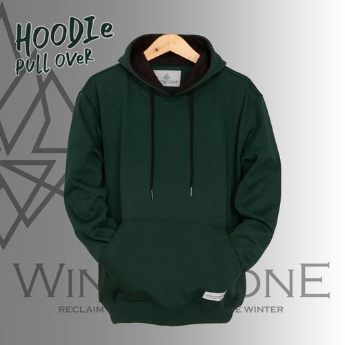 Jual Jaket Sweater Hoodie Polos Hijau 