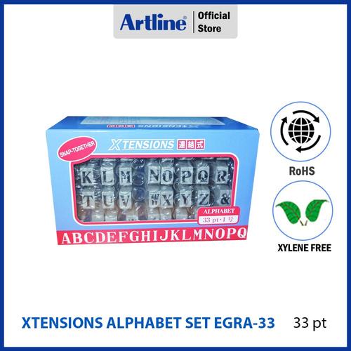 Jual ARTLINE Xstamper Xtensions Alphabet Stamp / Alfabet Stempel EGRA