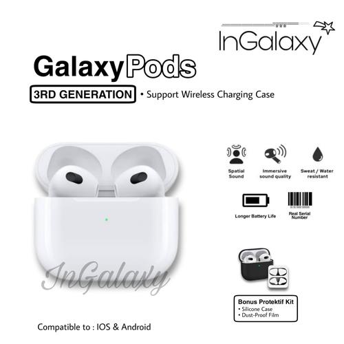Jual Airpods Gen 3 Wireless Charging + 