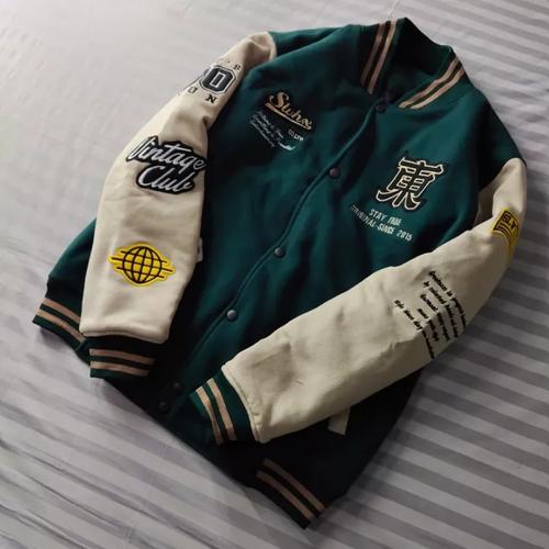 Jual Jaket Varsity Baseball Full Bordir 