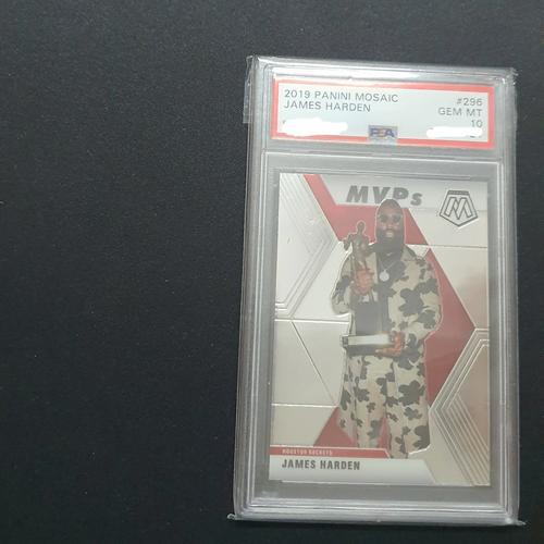 Jual Kartu NBA James Harden MVP PSA 10 Panini Mosaic 2019-20