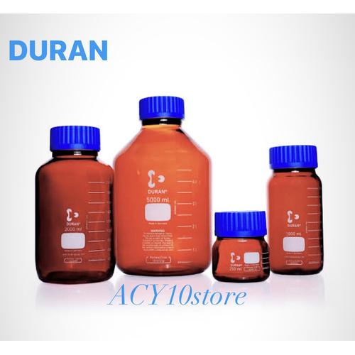 Jual DURAN Laboratory Bottle Wide Mouth Amber 250ml, 500ml, 1000ml