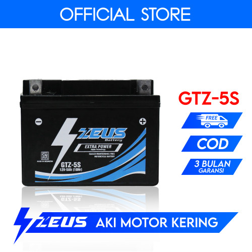 Gambar Aki Motor Kawasaki Athlete 150 GTZ5S Zeus Accu Kering MF dari Zeus Battery Kab. Bekasi Tokopedia