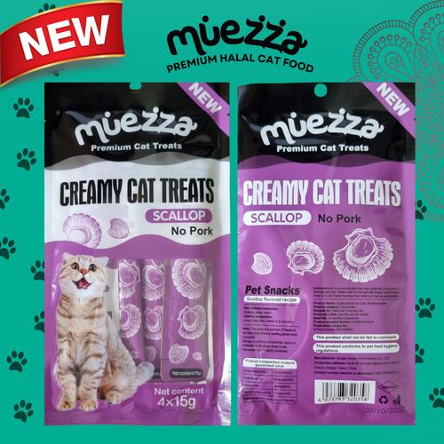 Gambar Muezza Creamy Treats - Scallop dari Muezza Cat Feed Official Shop Jakarta Barat Tokopedia