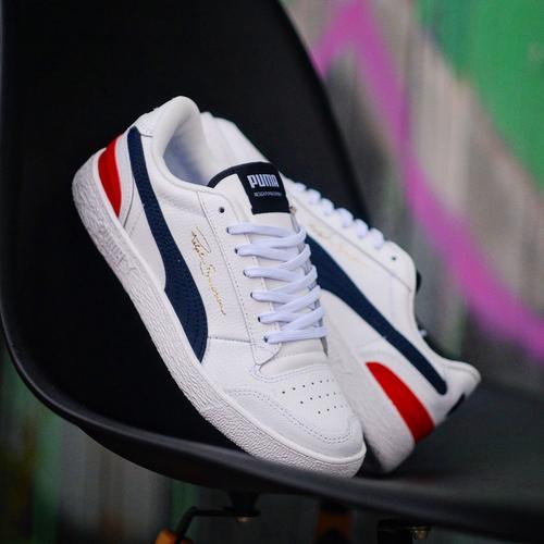 puma white red sneakers