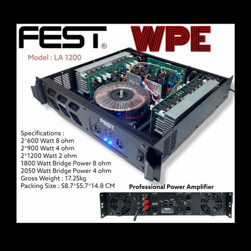 Jual power amplifer fest la1200 la 1200 