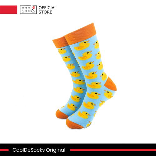 Gambar CoolDeSocks Original | Kaos Kaki Motif - Yellow Duck Orange dari CoolDeSocks undefined Tokopedia