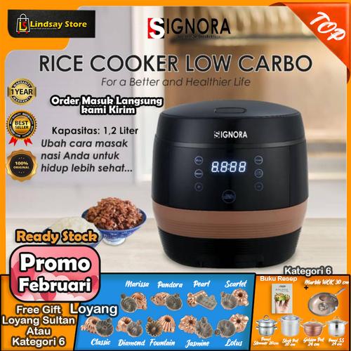 Jual SIGNORA HEALTHY RICE COOKER LOW CARB RICE + Bonus Jakarta Barat