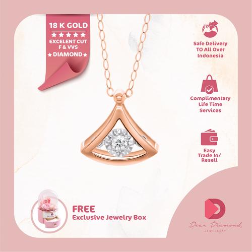 Jual Diamond Necklace 'Fushigi' Kalung 