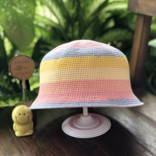 Jual bucket hat crochet rajut handmade 
